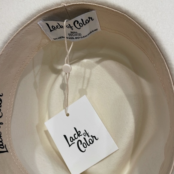 Lack of Color ‘The Beverly’ white Ivory Fedora Hat NWT - Picture 13 of 14